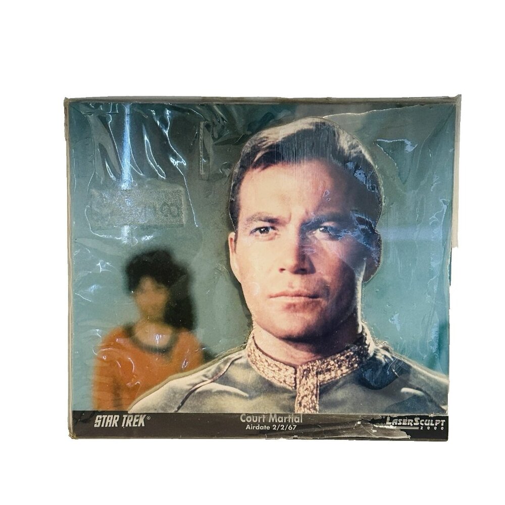Star Trek Lasersculpt 2000 3D Plaque Airdate 2/2/67 Kirk Court Martial 0420/5000